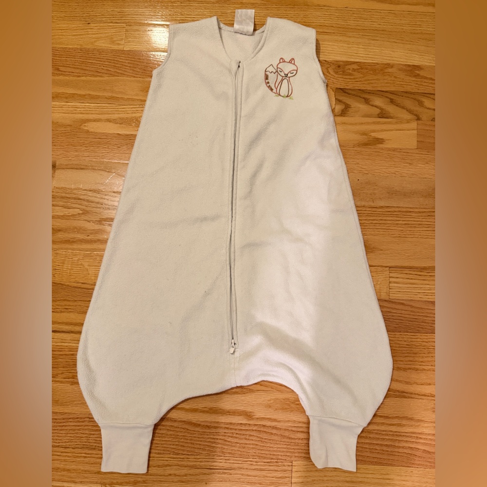 Halo White Sleepsack with Fox Embroidery
